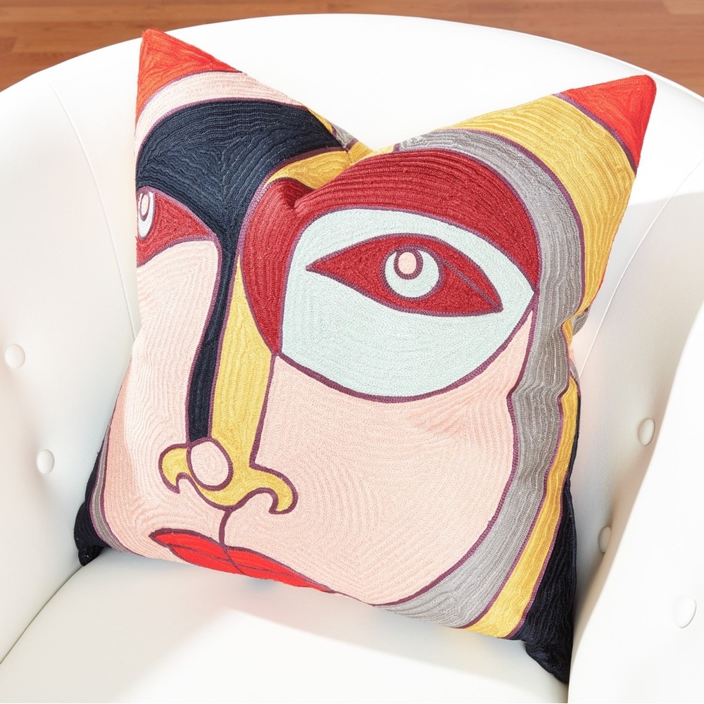 Paloma Cotton Square Pillow Cover & Insert